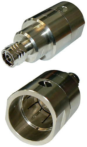 N-type male clamp connector plug for 1-1/4″ corrugated cable – connector glue required